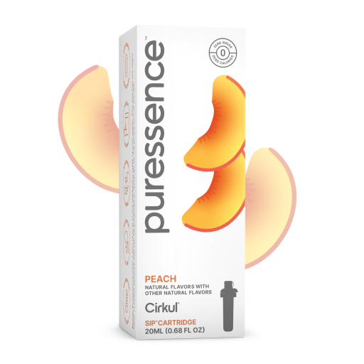 Refreshing Electrolyte Puressence Peach (Unsweetened) 2E7U - Zero-Calorie Multi-Flavor Sip Pods for Water Bottle - Default Title