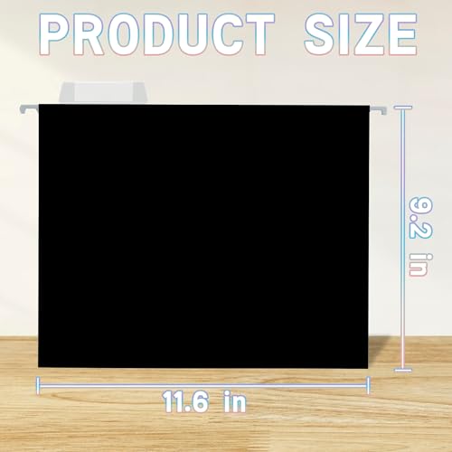 high-quality 25 Packs Hanging File Folders,Black
