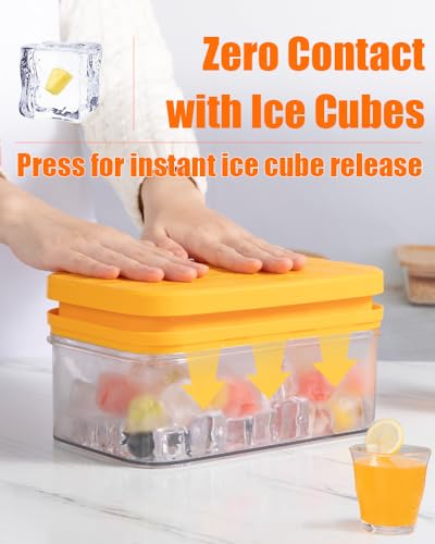 luxury Brigii Ice Cube Tray with Lid & Storage Bin, Kit