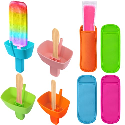Modern AIERSA 8pcs Popsicle Holders and Ice Pop Collection