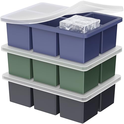 Eco-Friendly Large Ice Cube Tray for Whiskey: 2" Set