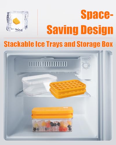 luxury Brigii Ice Cube Tray with Lid & Storage Bin, Kit