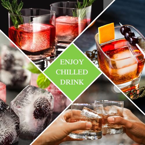 Eco-Friendly Large Ice Cube Tray for Whiskey: 2" Set