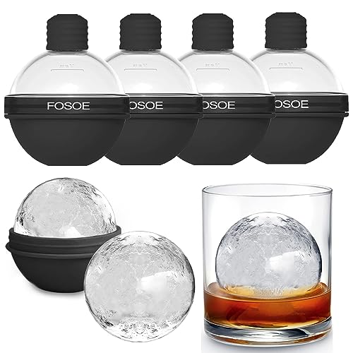 Minimalist Silicone Ice Ball Molds for Whiskey - Set