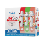 Vitamin-Infused LifeSip 6-Pack Variety Pack PN3A - Zero-Calorie Multi-Flavor Sip Pods for Water Bottle - Default Title