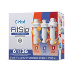 Vitamin-Infused FitSip 6-Pack Variety Pack HE3H - Zero-Calorie Multi-Flavor Sip Pods for Water Bottle - Default Title