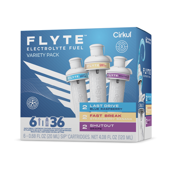 Refreshing Electrolyte Flyte 6-Pack Variety Pack MMZB - Electrolyte Hydration Enhanced Taste Cartridges - Default Title