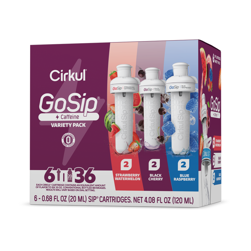 Refreshing Electrolyte GoSip 6-Pack Variety Pack CB6Q - Zero-Calorie Multi-Flavor Sip Pods for Water Bottle - Default Title