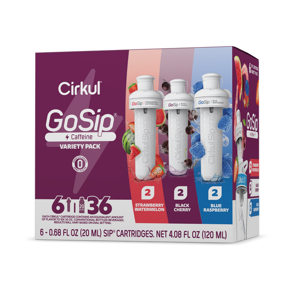 Refreshing Electrolyte GoSip 6-Pack Variety Pack CB6Q - Zero-Calorie Multi-Flavor Sip Pods for Water Bottle - Default Title