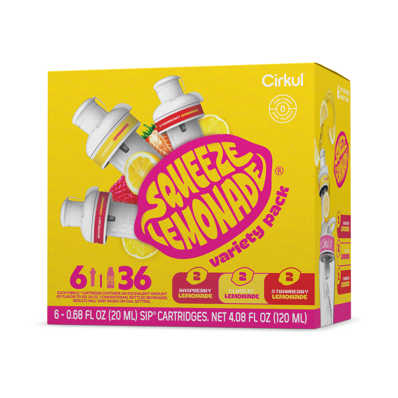 Zero-Calorie Squeeze Lemonade 6-Pack Variety Pack 3TLS - Vitamin-Infused Natural Refreshing Flavor Core - Default Title