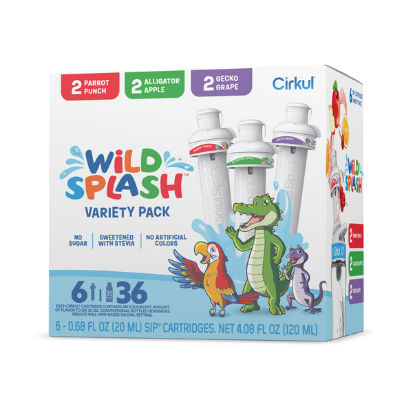 Zero-Calorie Wild Splash 6-Pack Variety Pack 2TB7 - Zero-Calorie Multi-Flavor Sip Pods for Water Bottle - Default Title