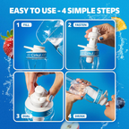Vitamin-Infused FitSip 6-Pack Variety Pack HE3H - Zero-Calorie Multi-Flavor Sip Pods for Water Bottle Detail