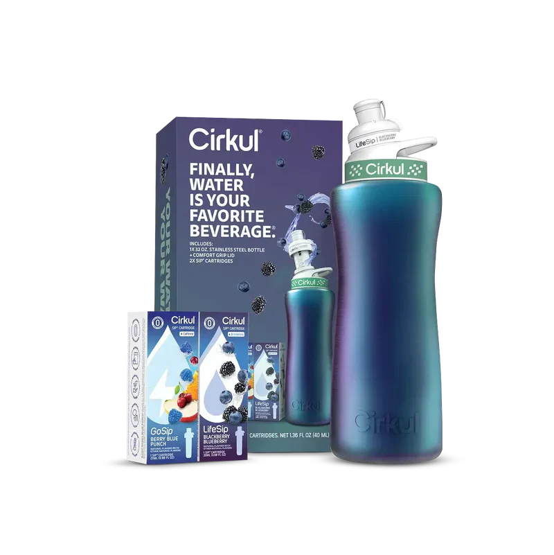 Deliciously Squishy 32oz. Chameleon Stainless Steel Bottle Starter Kit 95KR - Squishy Dohnut Sweet Treat Shaped Stress Toy - Default Title