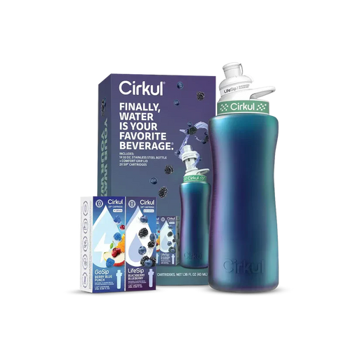 Deliciously Squishy 32oz. Chameleon Stainless Steel Bottle Starter Kit 95KR - Squishy Dohnut Sweet Treat Shaped Stress Toy - Default Title