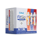 Vitamin-Infused FitSip 6-Pack Variety Pack HE3H - Zero-Calorie Multi-Flavor Sip Pods for Water Bottle Detail