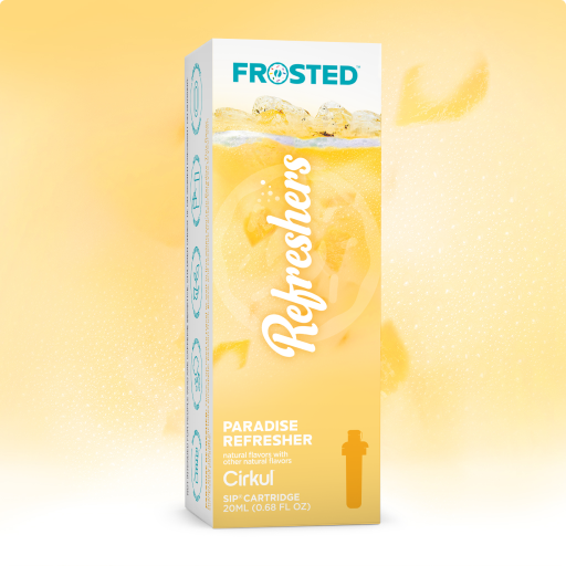 Vitamin-Infused Frosted Paradise Refresher ZZUE - Sugar-Free Fruit Flavor Cartridge Refill - Default Title