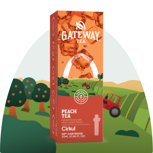 Natural Fruit Flavored Gateway Peach Tea 97HL - Electrolyte Hydration Enhanced Taste Cartridges - Default Title
