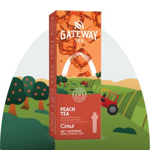 Natural Fruit Flavored Gateway Peach Tea 97HL - Electrolyte Hydration Enhanced Taste Cartridges - Default Title