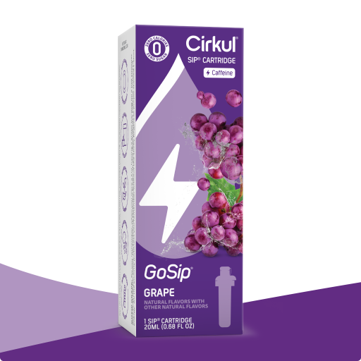Sugar-Free GoSip Grape 7BNK - Electrolyte Hydration Enhanced Taste Cartridges - Default Title