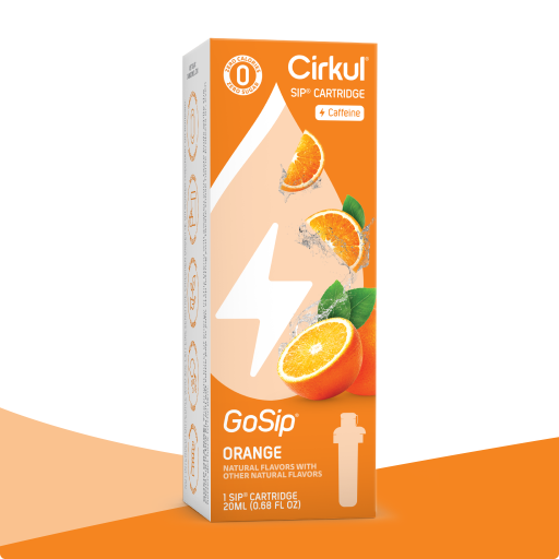 Natural Fruit Flavored GoSip Orange 54P9 - Electrolyte Hydration Enhanced Taste Cartridges - Default Title
