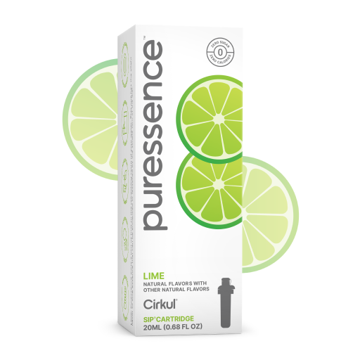 Natural Fruit Flavored Puressence Lime (Unsweetened) DHD6 - Zero-Calorie Multi-Flavor Sip Pods for Water Bottle - Default Title