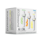 Natural Fruit Flavored Puressence 6-Pack Variety Pack 3T3F - Zero-Calorie Multi-Flavor Sip Pods for Water Bottle Detail